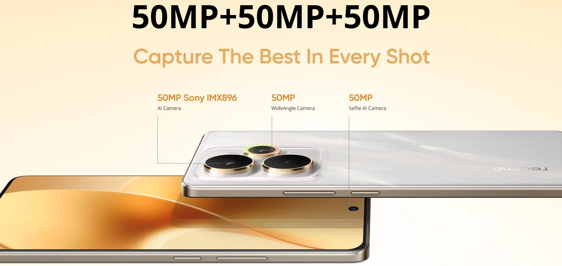 Globale Version realme 15 Pro 5G Smartphone Snapdragon 7 Gen 4 Chip 144 Hz HyperGlow 4D Curve+ Display Display 7000 mAh Akku – Detail 3