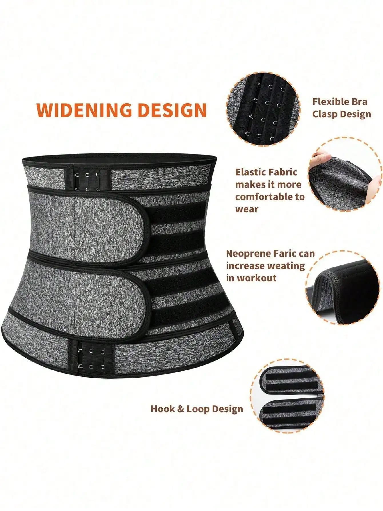 เข็มขัดรัดหน้าท้องสำหรับผู้หญิง, เข็มขัดกระชับสัดส่วน, เข็มขัดรัดหน้าท้องแบบสองชั้น, ชุดกระชับสัดส่วน, เข็มขัดรัดเอวสำหรับเล่นกีฬา