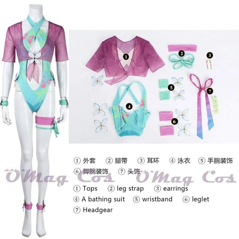 

Rivals Psylocke Azure Wings купальник косплей костюм аниме игровой персонаж комические мероприятия Хэллоуин