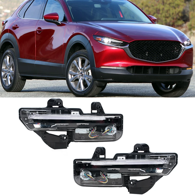 Voor Mazda CX-30 2020 2021 2022 2023 Led Voorbumper Licht Dagrijlicht Mistlamp Auto-Accessoires