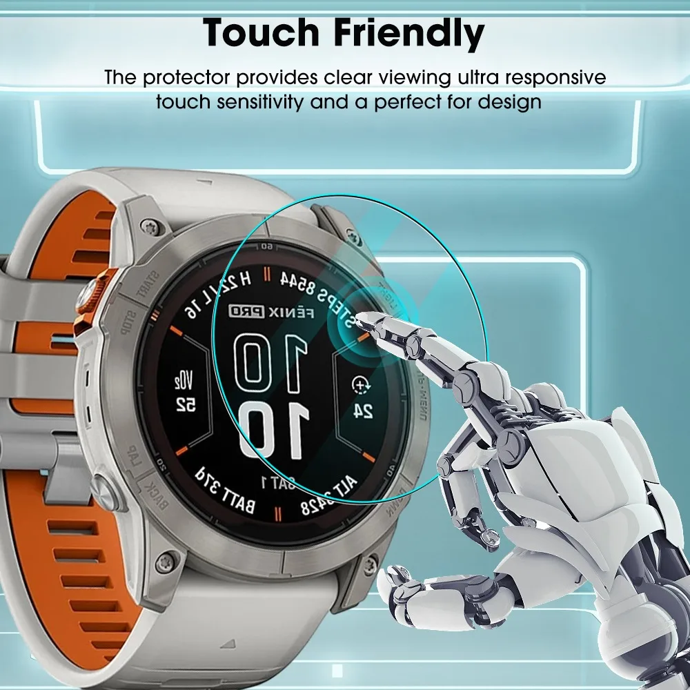 1-5 قطعة طبقة رقيقة من الزجاج الواقي لـ Garmin Fenix 8 7 7x 7s Pro شاشة مضادة للخدش HD فيلم مقسى لـ Garmin Fenix8 43 مللي متر 47 مللي متر 51 مللي متر #3