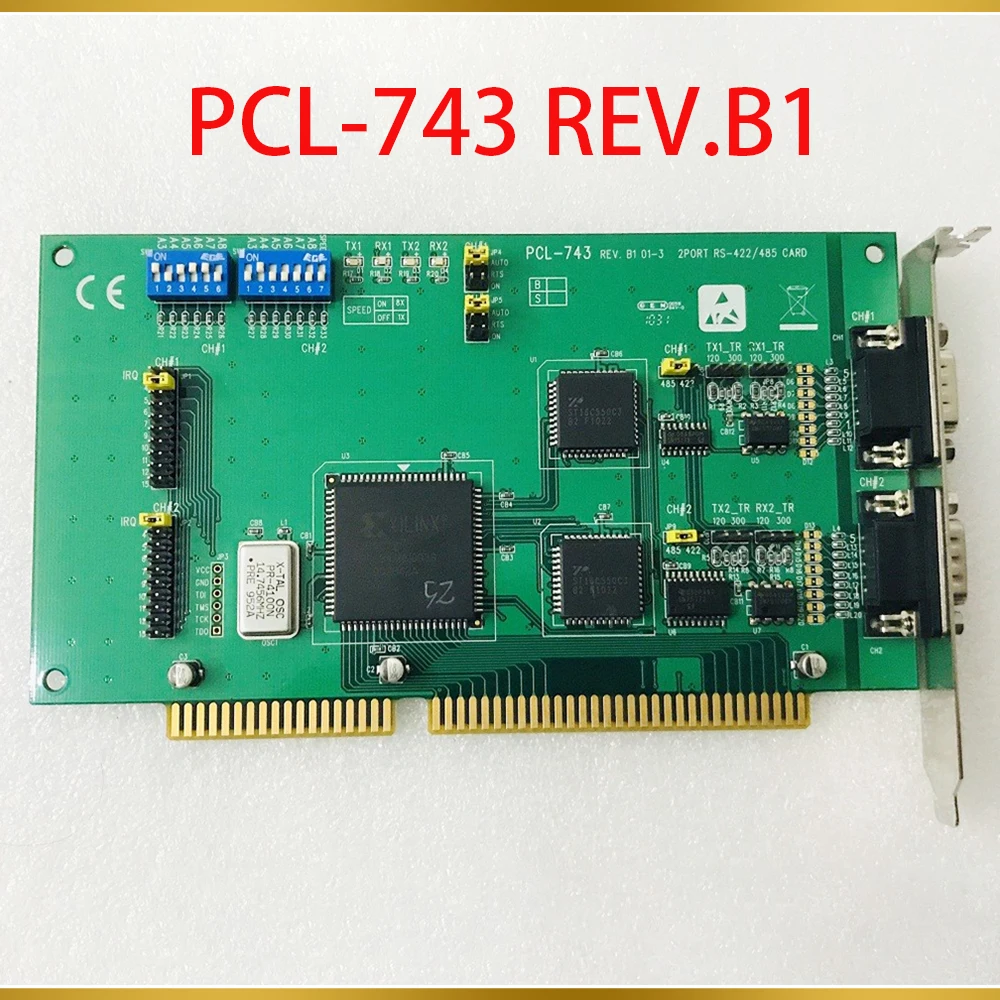 

Для Advantech RS422/485 CARD 2-портовая карта связи флэш-карта REV.B1