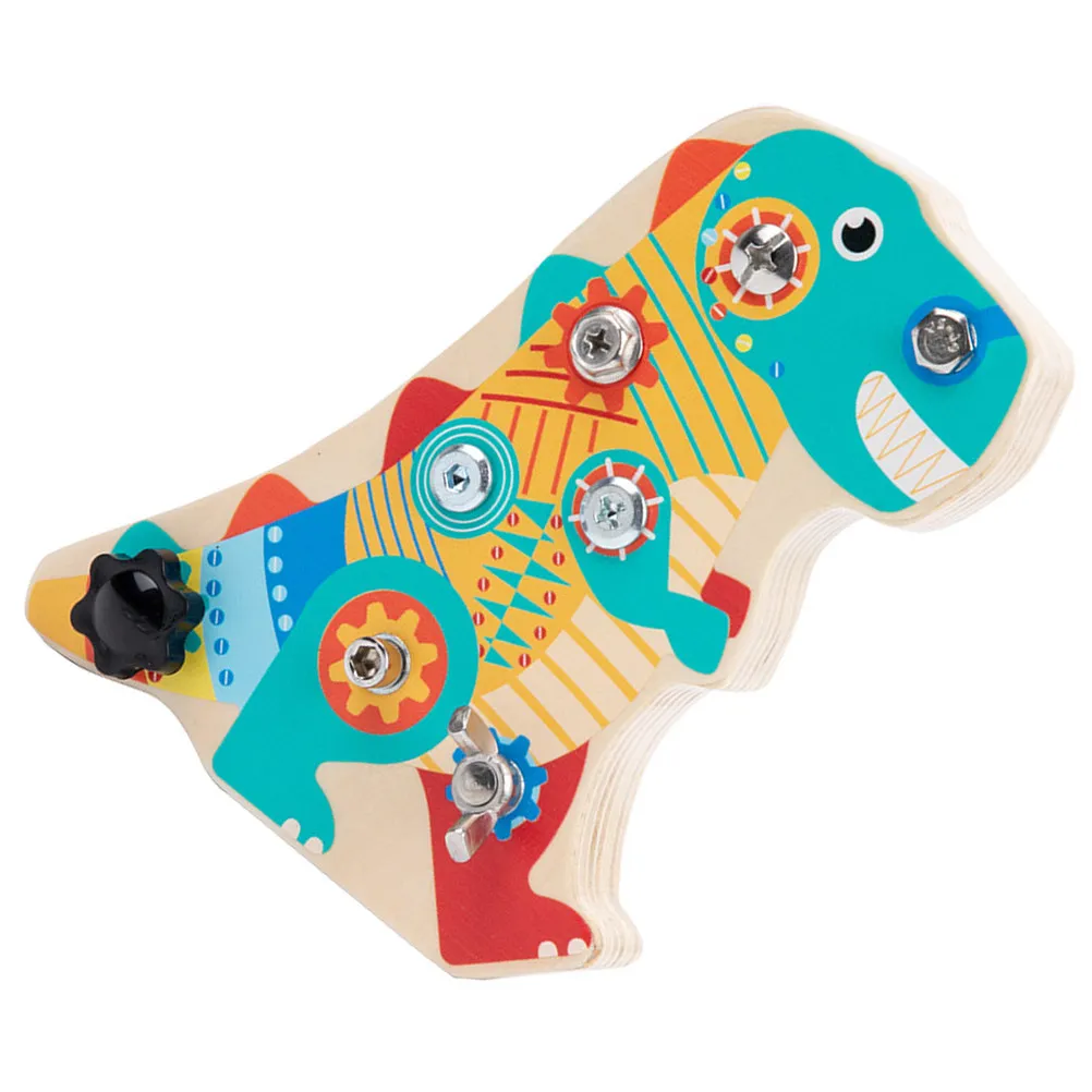 

Набор из 1 шт. Деревянная развивающая доска-органайзер «Динозавр» для дошкольников, интерактивная доска для развития мелкой моторики у детей