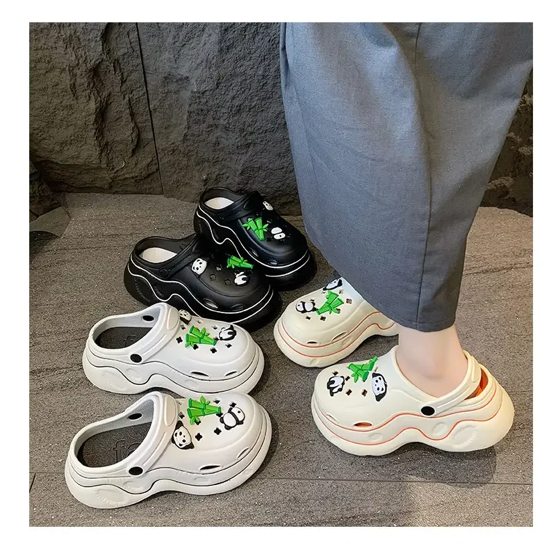 Summer Women Clogs Quick Dry Wedges Platform Garden Shoes Beach Sandals Home Slippers Thick Sole Increased Flip Flops for Women