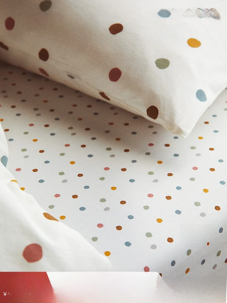 

H&M Home Bedding 90x200 Spring Polka Dot Print Pure Cotton Woven Mattr Cover 02863 Bedding Dust Covers Comforter Quilt