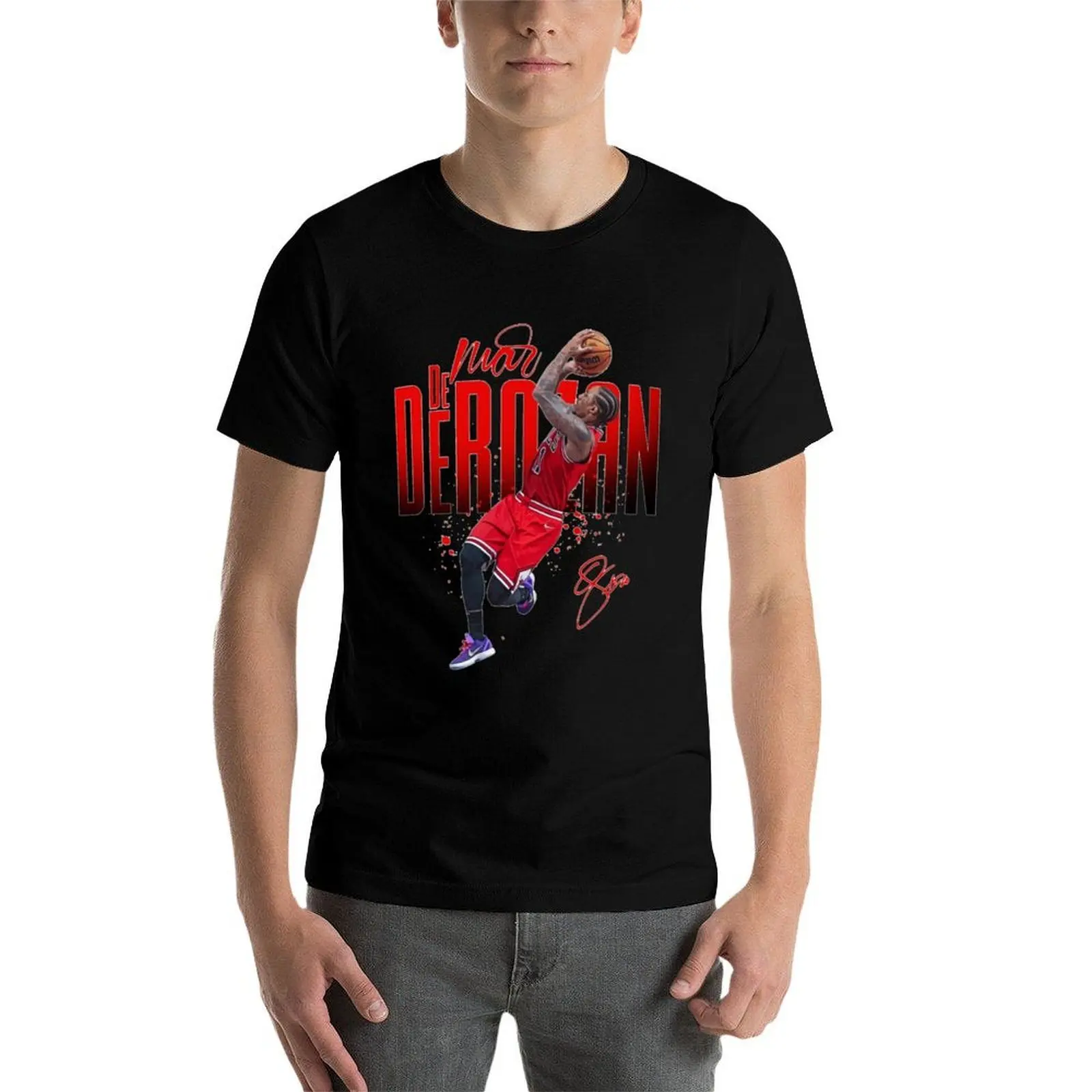 

Zach Lavine Demar Derozan T-Shirt t shirt custom print cotton tshirt 100% T-Shirt