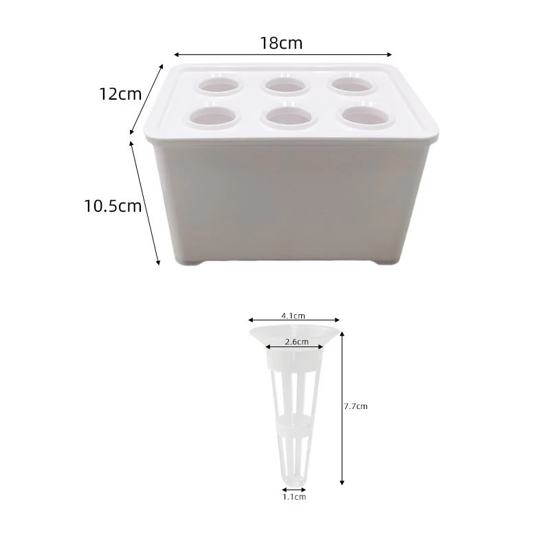 Nursery Pots Hydroponic System Growing Box Universal Planting Container for Propagation Plants Vegetable boxes Wholesales