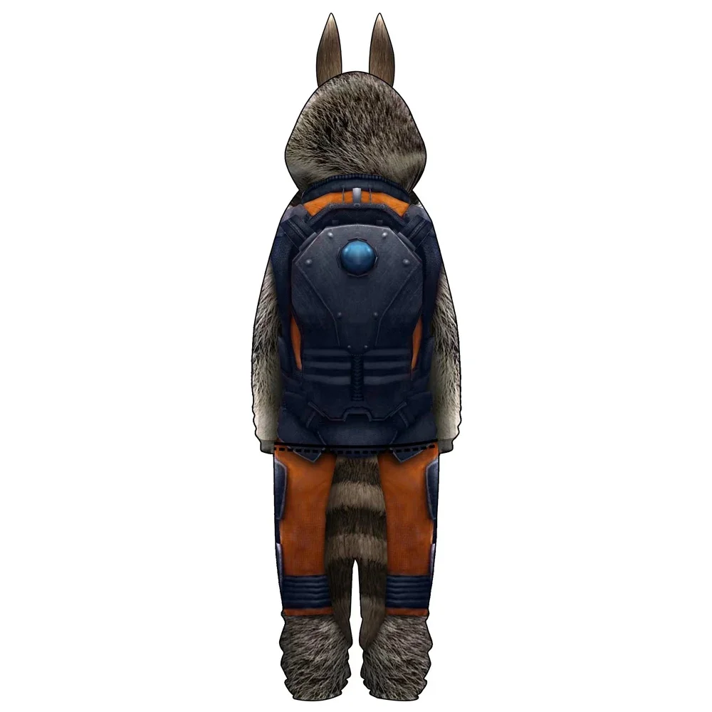 Rocket Raccoon Filme Cosplay para Homens e Mulheres, Roupas de Halloween, Macacão, Pijamas, Representação, Fantasia, Adulto, Guarda 3