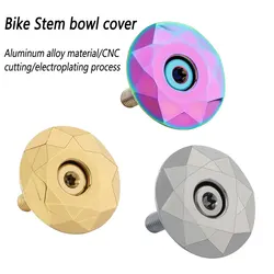 Alumínio Alloy Bike Headset Top Cap MTB Power Stem Cap Mountain Road Bike Steering Series With screws Bicycle Accessories