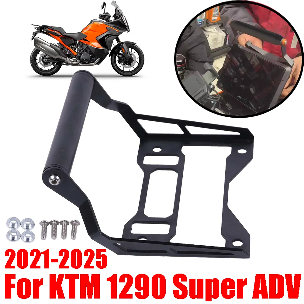 

For KTM 1290 Super Adventure S R ADV 2021 - 2025 2023 2024 Accessories Mobile Phone Stand Holder Support GPS Navigation Bracket
