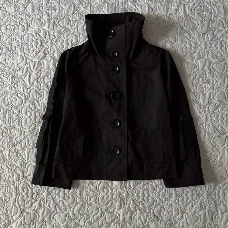 

High Street Fashion Harajuku Hip-hop Rock Button Cardigan Long-sleeved Men Y2k Gothic Punk Street Oversized Lapel T-shirt Women