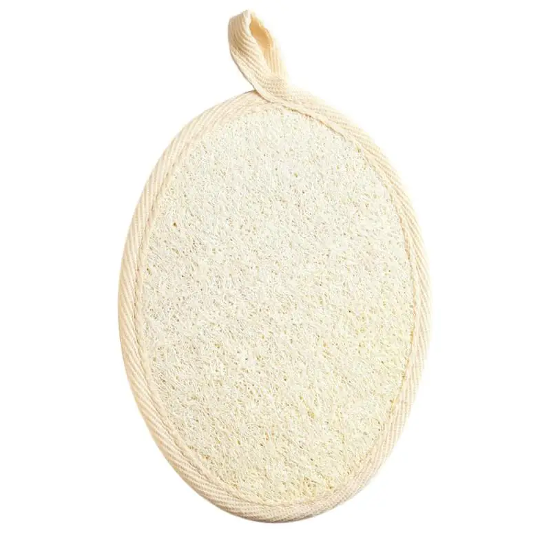 1/2/4PCS Natural Loofah Body Shower Scrubber Bath Exfoliating Sponge Soft Shower Brushes With Hook Towel Sponge Merchandises