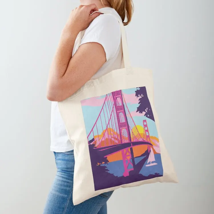 

San Francisco Tote Bag Custom bag Big bag shopping Canvas shoulder
