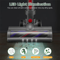 M17K-For Dyson V7 V8 V10 V11 V15 Cordless Stick Vacuum Cleaners With LED Headlights Roller Floor Brush Head Replacement