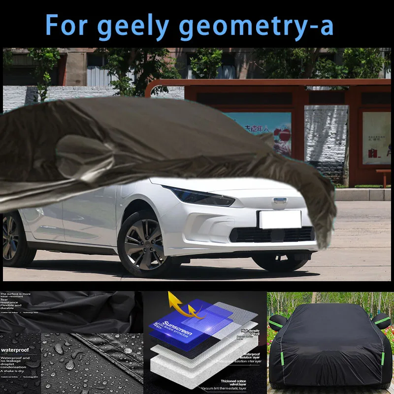 

For geely-geomety-a Outdoor Protection Full Car Covers Snow Cover Sunshade Waterproof Dustproof Exterior Car accessories