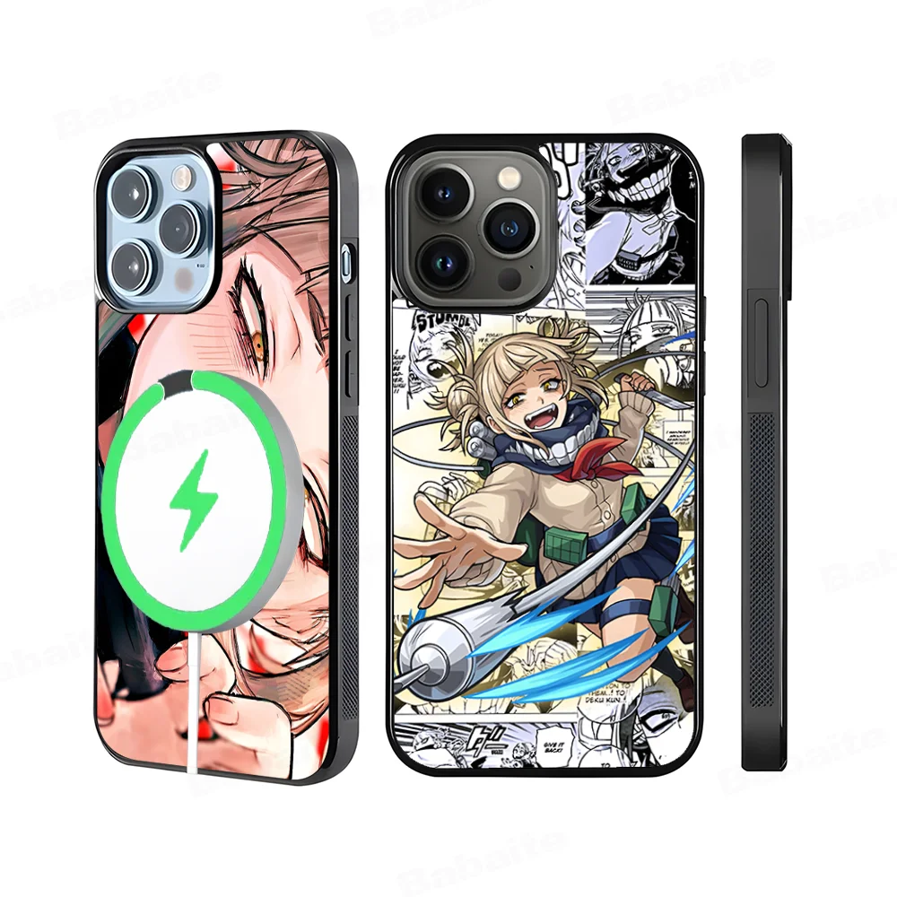 Himiko Toga Boku No Hero Academia Phone Case Magnetic Case For IPhone 16 14 13 12 11 15 Pro Max Plus For Magsafe Wireless Cover