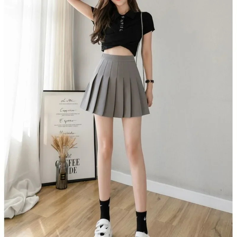 

Spring Summer Korean Skirt Shorts Women High Waist Sexy Mini Skirt School Short Pleated Kawaii Japanese Pink Skirt Female Y2k