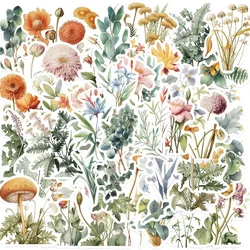 10/30/50PCS Green Plants PVC Sticker Aesthetic Stationery Hand Accounting DIY Decoration Scrapbooking Supplies for Kids