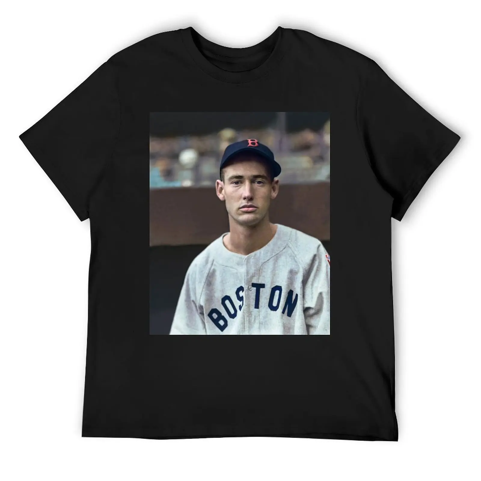 

Ted Williams - Colorized Portrait T-Shirt luxury t-shirt sports fans tshirts personalised plus size men clothing