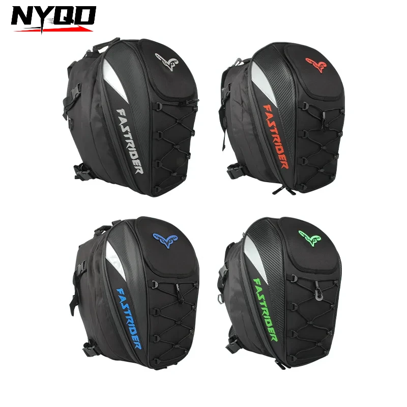 

Universal Motorcycle Bag Waterproof Rear Seatbag Backpack Tailbag Helmet Storage Bags Motorcycles Dirt Bike Accessories