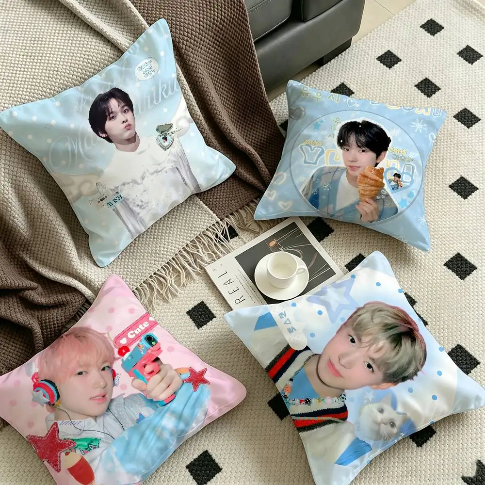 Korean music group N-NCT singer W-Wish Cushion Cover Polyester Sofa Cushions Decorative Throw Pillows Home Decoration