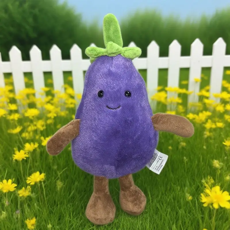 

22*15 см плюшевые игрушки из баклажанов Kawaii фиолетовые фрукты плюшевые мультяшные игрушки для мальчиков и девочек подарки на Рождество и день рождения