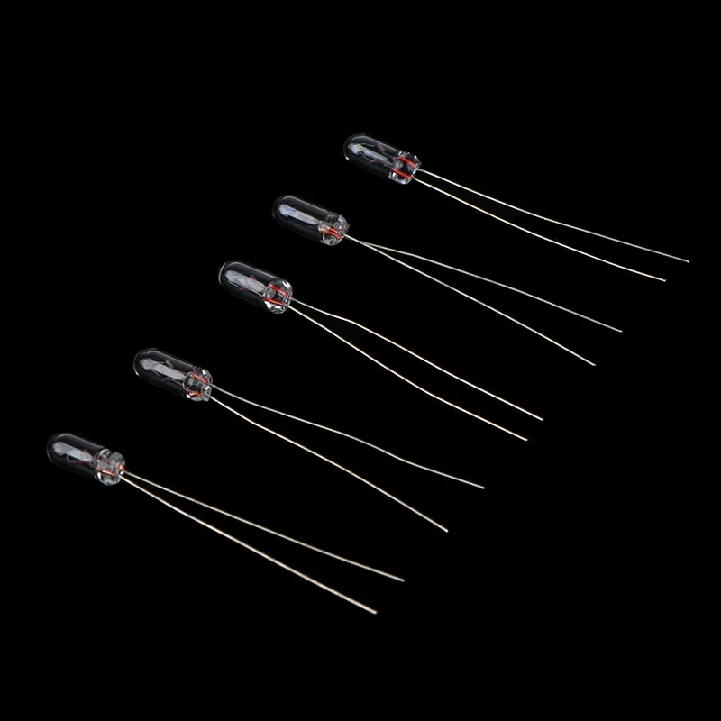 

50 Pieces 3MM 12V Edison Miniature Neon Light Indicator Lamp Bulb Incandescent Filament Miniature Lamp Light Bulb