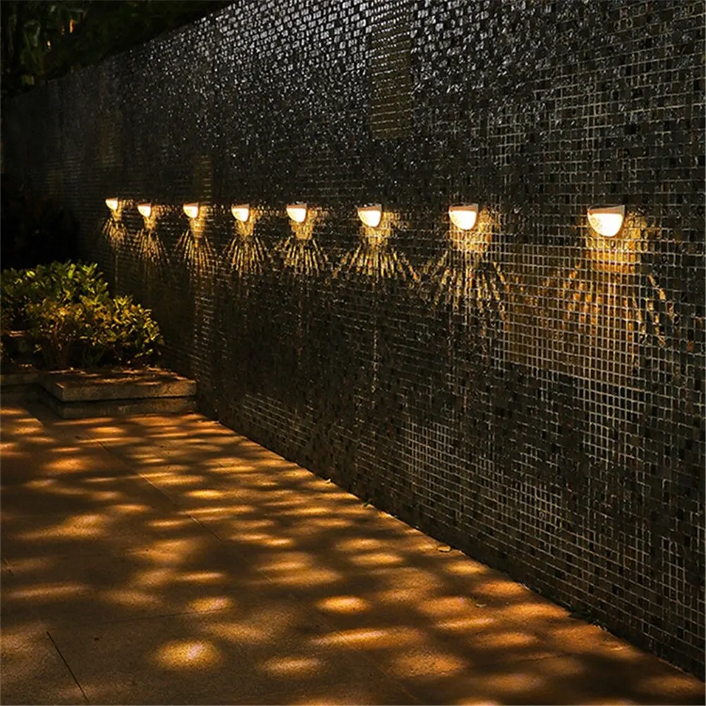 

LED Solar Garden Lights Outdoor Deck & Wall Sconce Eco-Friendly Solar Powered Decorative Lighting
