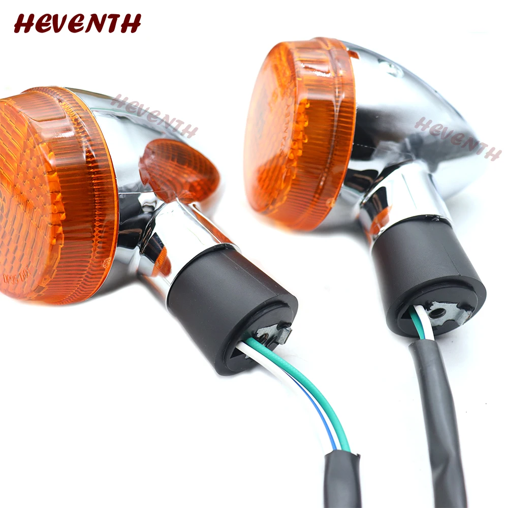 Motorcycle Front Rear Lamp Turn Signals Flasher Indicator Chrome For Honda Shadow 400 750 VT750 VT400 2004-2007
