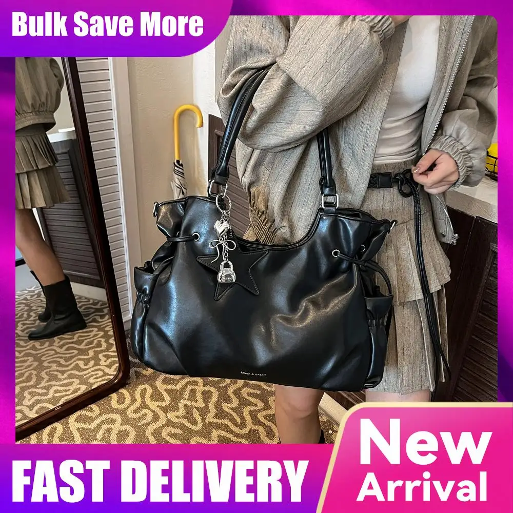 

Модная сумка-тоут из искусственной кожи, новая сумка через плечо в стиле ретро, повседневные сумки через плечо большой вместимости, легкие роскошные высококачественные женские сумки