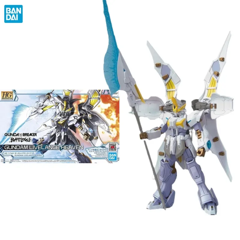 Bandai Gundam Model Kit Anime Figure HG 1/144 GUNDAM LIVELANCE HEAVEN Action Figures Collectible Ornaments Toys Gifts for Kids