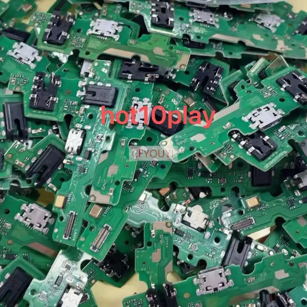 

10Pcs/lot For Infinix Hot 10 Play X688 USB Charging Port Dock Charging Plug Flex Cable Board