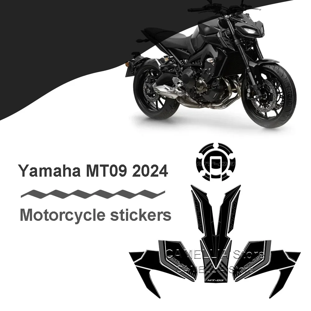 Fuel Tank Pad Sticker 3D Epoxy Resin Waterproof Protection Sticker MT09 SP 2024 Motorcycle Accessories for Yamaha MT 09