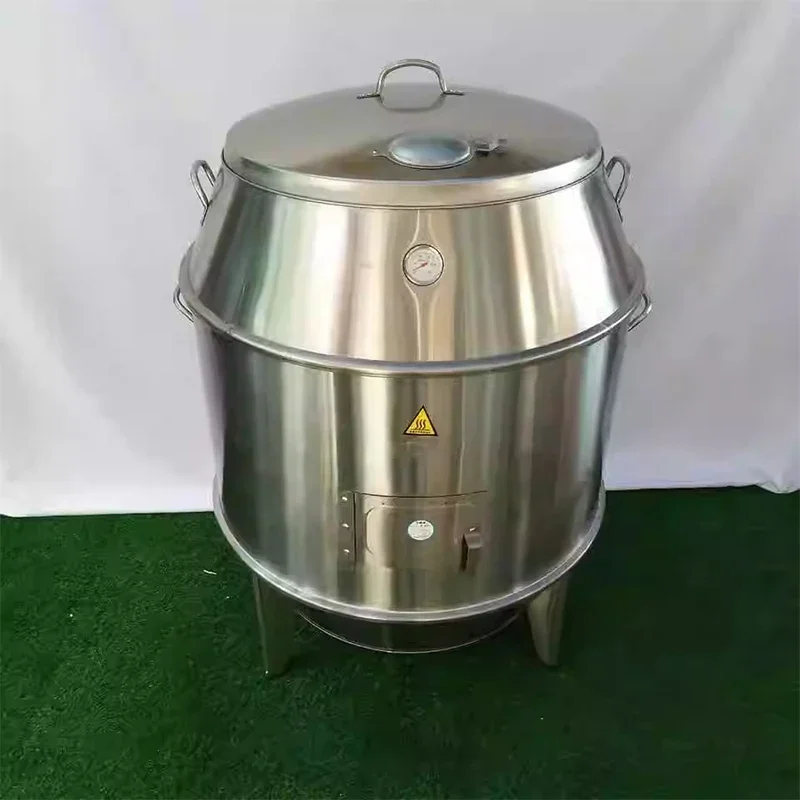 Stainless Steel Vertical Charcoal Oven Duck Chicken Roaster Goose Crispy Pork Belly Hanging Stove
