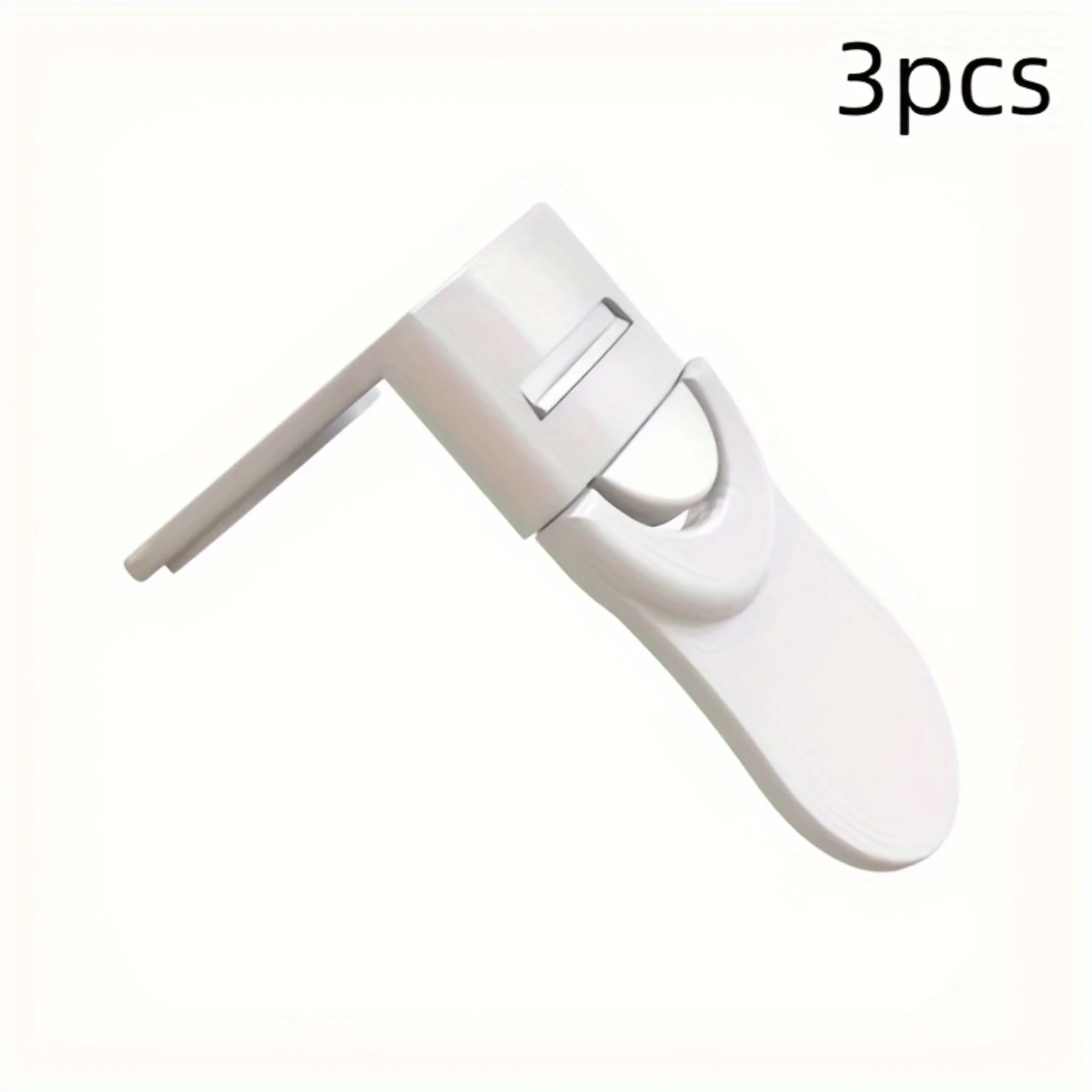 

3/6pcs Child Safety Angle Locks, Multi-Functional Baby Proof Plastic Latch For Fridge And Cabinet Doors, Anti-Pinch Protection L