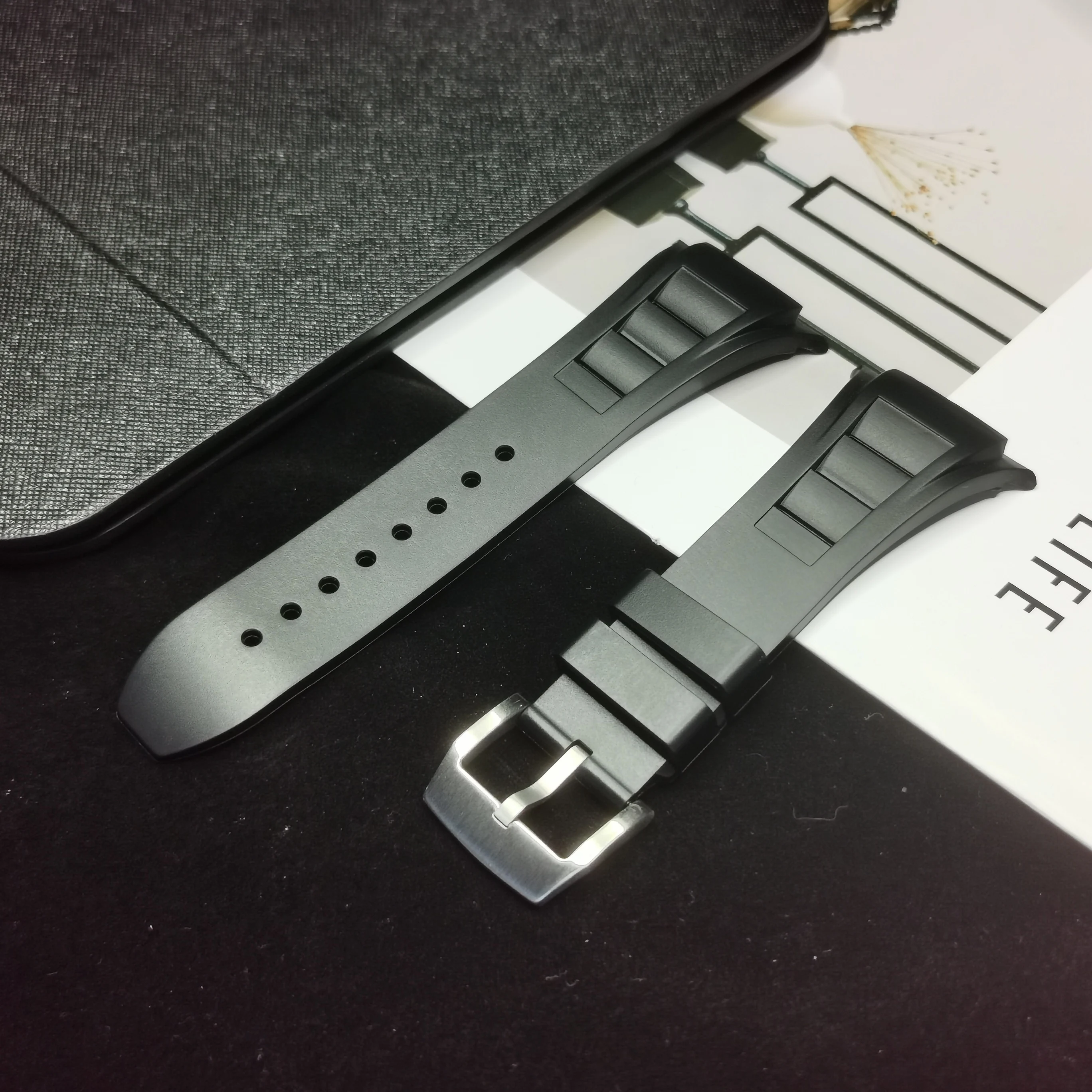 Sport Rubber Lusband Voor Apple Watch Ultra 2 49Mm 45Mm 42Mm 44Mm Correa Smart Horloge Armband Voor Iwatch Serie 9 8 7 Se 6 5