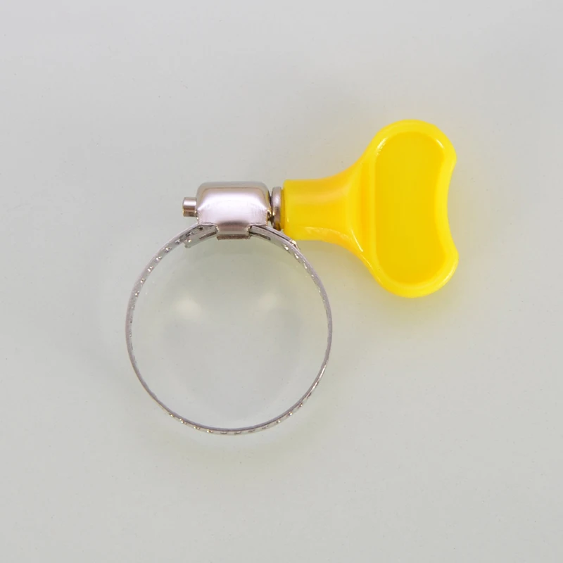 Morsetto per tubo flessibile con manico giallo in acciaio inossidabile tubo per acqua circolare per tubo flessibile del carburante clip di fissaggio per tubi dell'acqua morsetti per tubi a cerchio