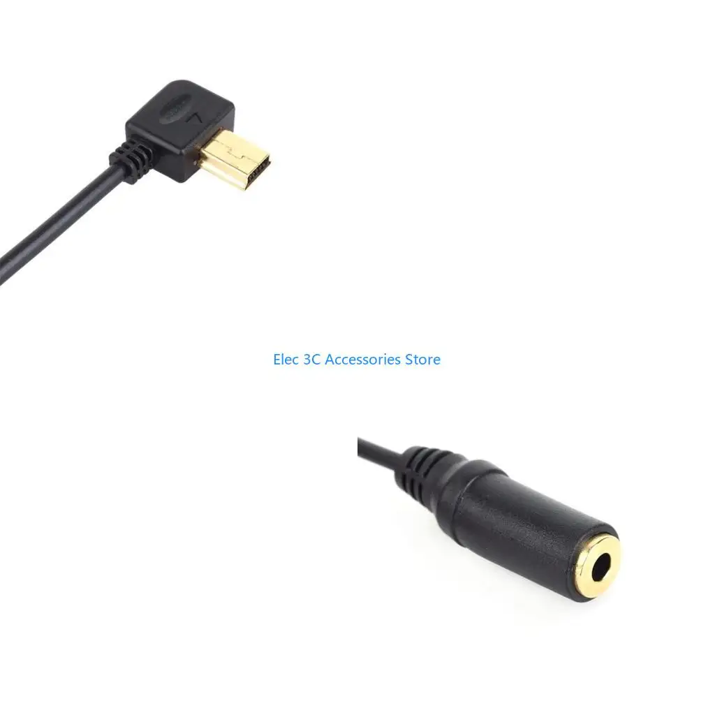 Y51A Upgrade Stereo Cable Mini USB to 3.5mm Microphone Adapter for 4
