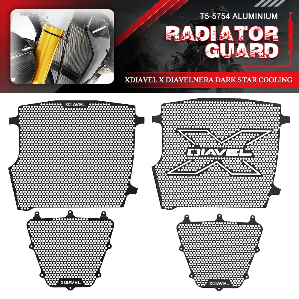 

Тёмно-Черный Защитный чехол для радиатора и охлаждающей баки мотоцикла Ducati XDiavel S диагональю 2016, 2017, 2018, 2019, 2020-2024