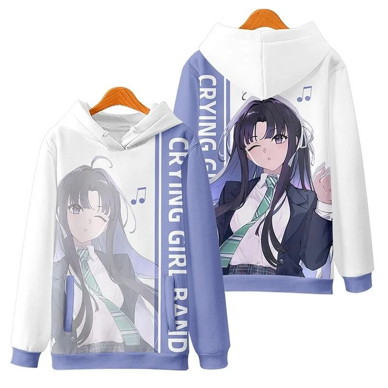 الفتيات الفرقة صرخة أوا سوبارو أنيمي هوديس تأثيري أنيمي الملابس البلوز