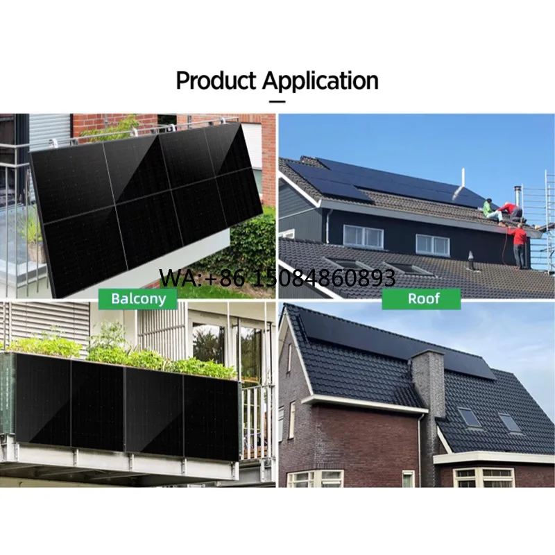 Veranda Solar Flexible Solar Panel On-Grid Balcony Solar System Kit Plug and Play WiFi Micro Inverter MPPT