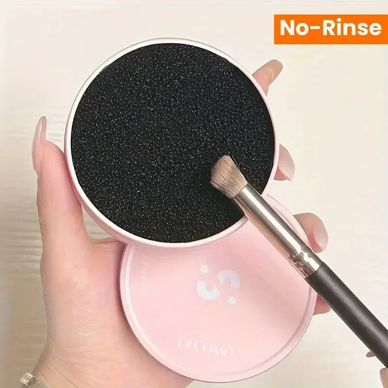 Limpiador de brochas de maquillaje, esponja de lavado rápido, removedor de Color del pincel, herramienta limpiadora de maquillaje, interruptor, sombra de ojos, caja de limpieza en seco de Color