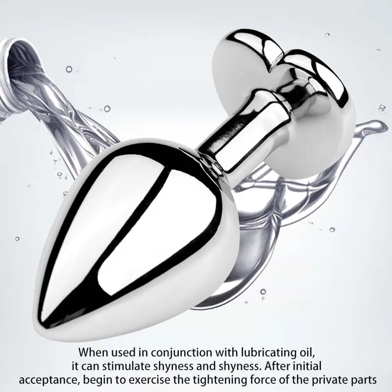 المكونات المعدنية الشرج مع قاعدة جوهرة المبتدئين للخبير 5 حجم بعقب المكونات G-نقطة تدليك قضبان اصطناعية الإناث/الذكور الأزواج الجنس لعب الكبار