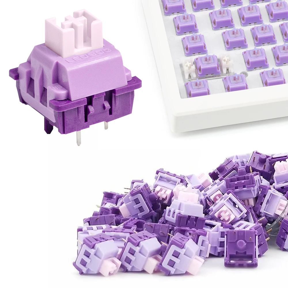 핫 스왑 기계식 키보드 커스텀 스위치, 선형 촉각 키보드 스위치, 작업 여행, 3 핀 샤프트 스위치, 39g, 1.8mm