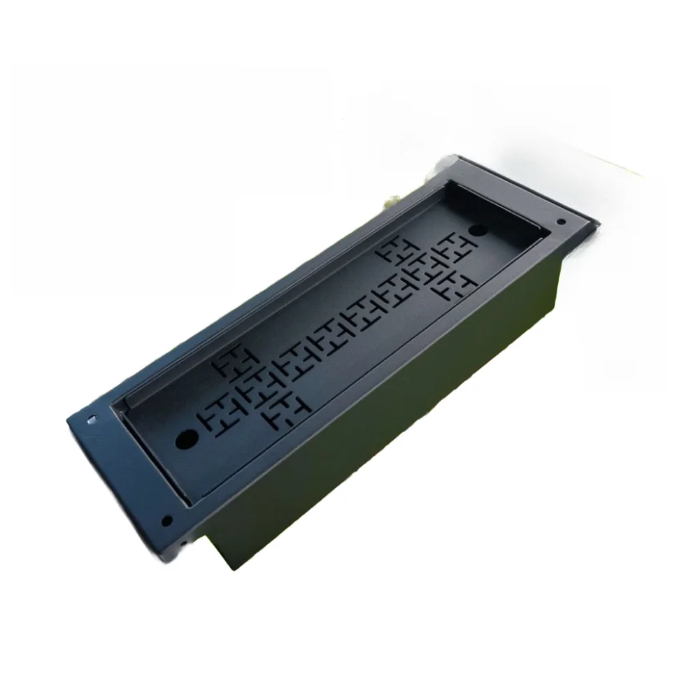 Black 304 Stainless Steel Tea Tray 0.5 Unit Deepened Modular Camping Table For IGT System Outdoor Kitchen Accessories