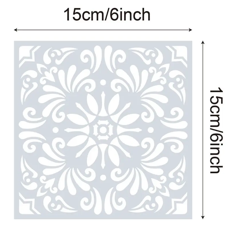 16 шт./компл. трафареты мандалы DIY шаблон для рисования живопись скрапбукинг бумажная карта тиснение альбом декоративное