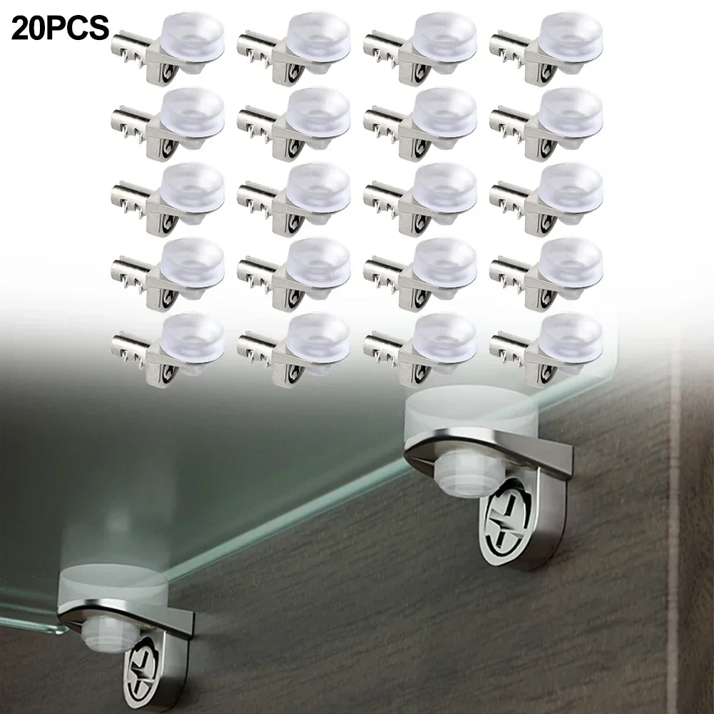 

20pcs Shelf Shelf Support Pins Suction Cup Fixing Support Clip Bracket Clamp Cabinet Laminate Support Holder Furniture Hardware