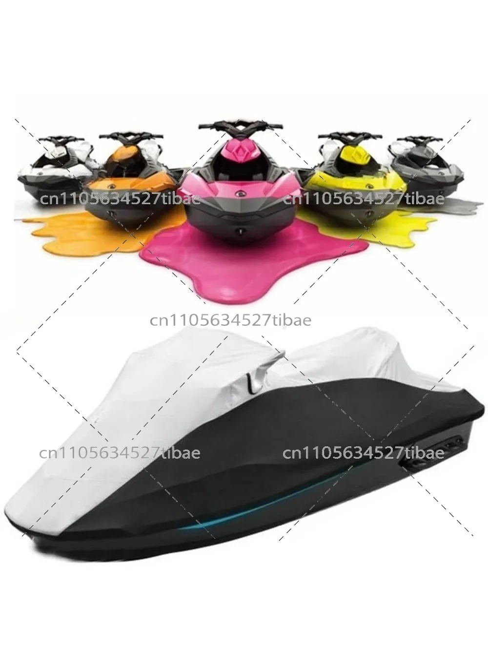 295100706 Jet Ski Cover PWC Personal Watercraft Protective Replacement Cover 2UP