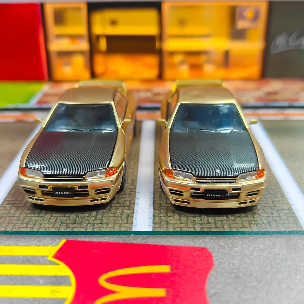 ミニ GT ダイキャスト 1:64 スケール トップシークレット GTR R32 VR32 合金シミュレーションカーモデルコレクションディスプレイスタティックペンダント（箱なし）