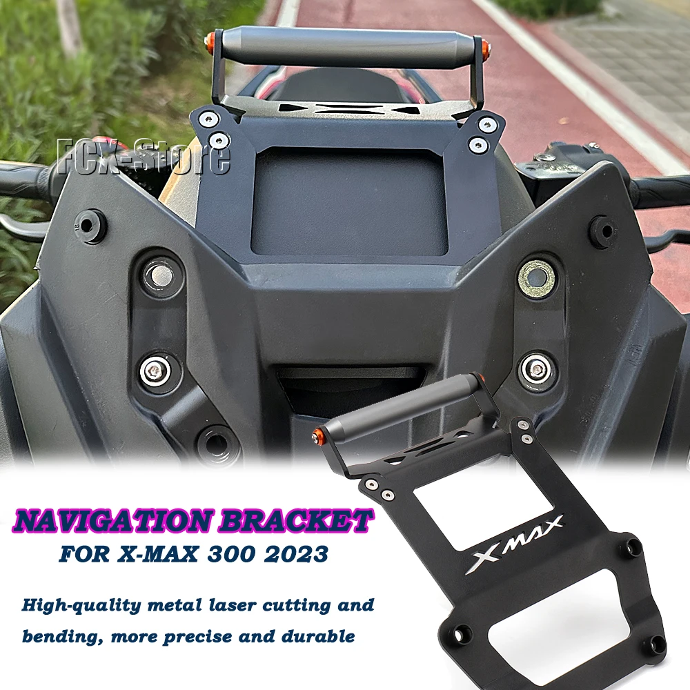 

New Motorcycle X-MAX300 2023 Phone Mount Bracket XMAX300 Navigation Windshield GPS Phone Holder For YAMAHA X-MAX 300 XMAX 300